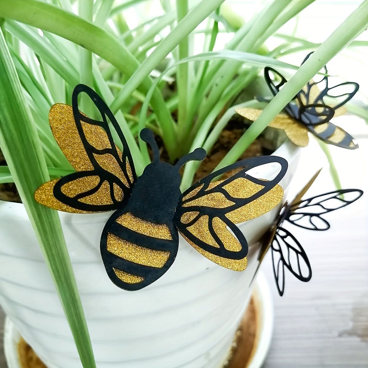 3D Bee Wall Stickers, Reusable Home Decor Set