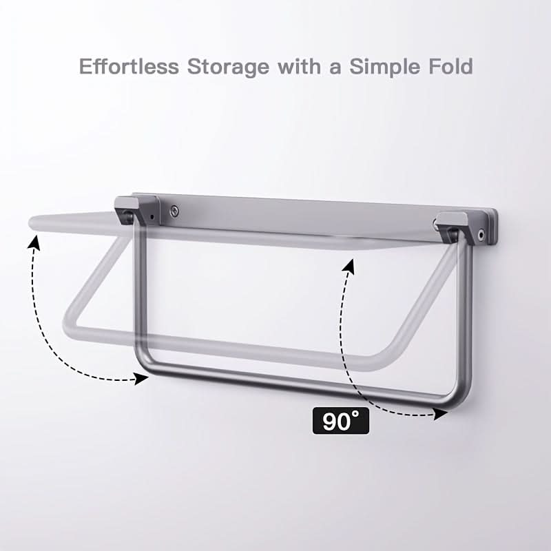 4pcs Iron Folding RV Shoe Rack - Wall-Mounted Space-Saving Organizer