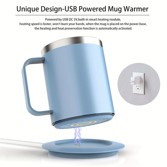 Electric Heated Coffee Mug Set - USB Powered Smart Mug Warmer