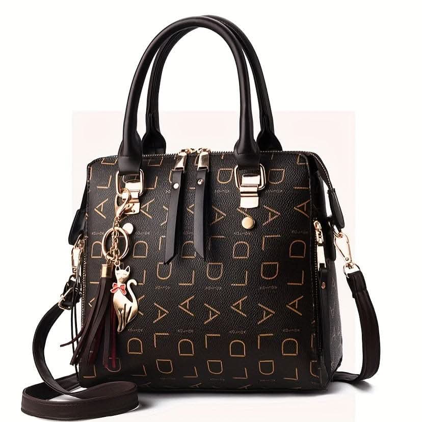 Fashion Top Handle Satchel Bag – Trendy Crossbody, Casual Handbag