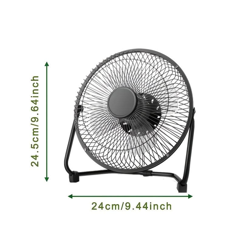 Portable USB Desktop Fan – 360° Adjustable Angle