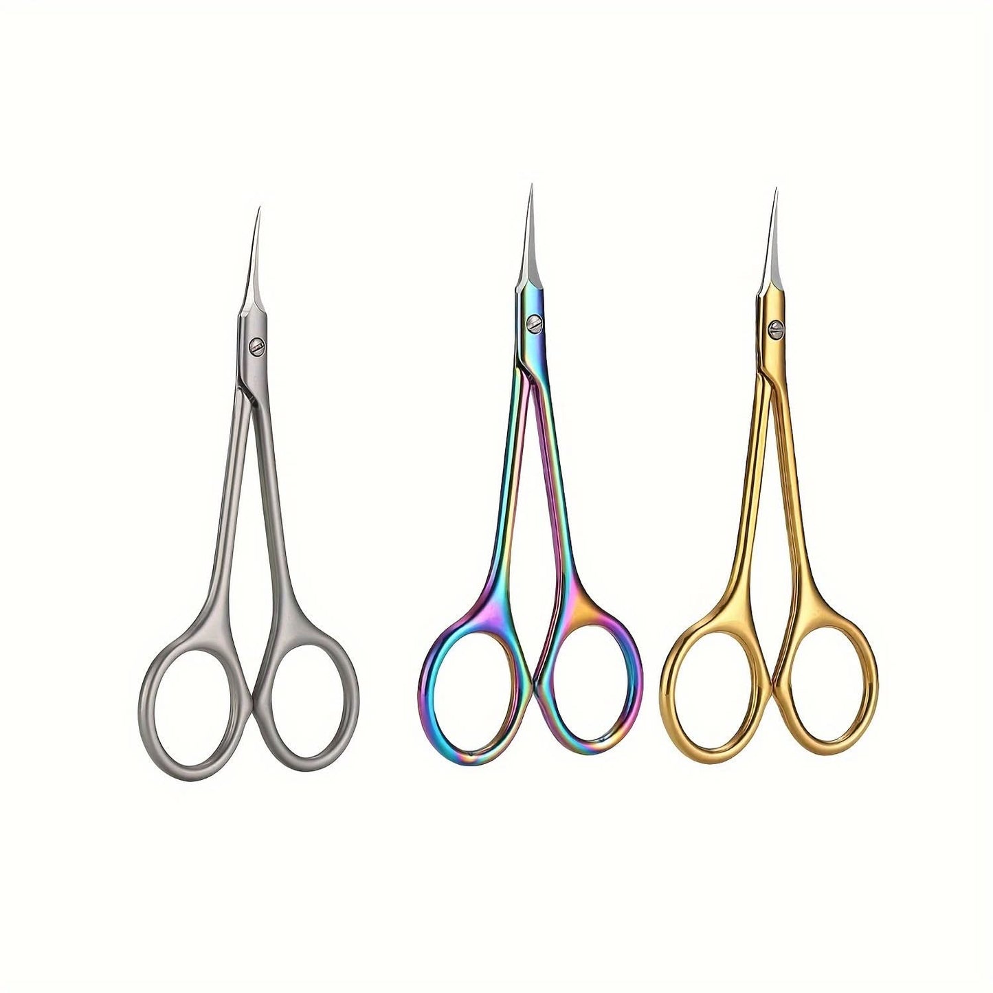 3pcs Professional Stainless Steel Cuticle Scissors