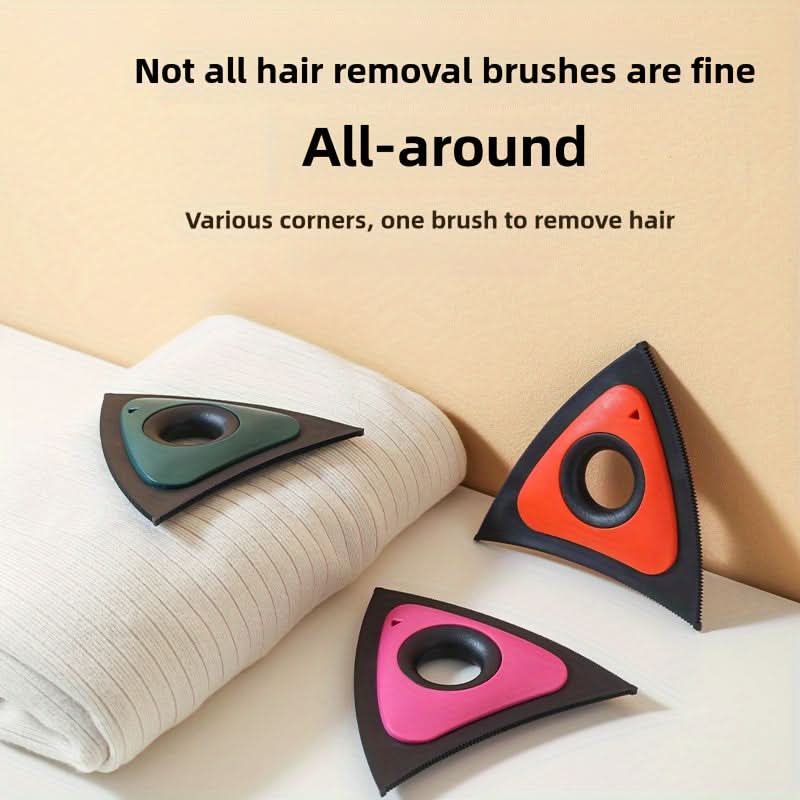 Triangular Pet Hair Remover – 3-Sided Dog Fur Cleaning Brush
