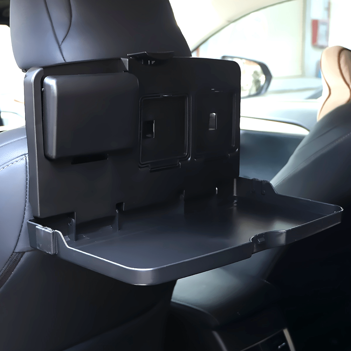 Car Backseat Organizer & Foldable Dining Tray – Space-Saving Meal Tray
