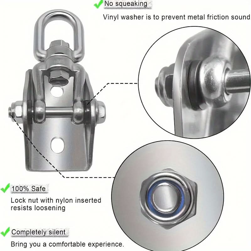 360° Swivel Stainless Steel Hammock Hook