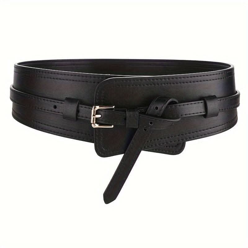 Premium Wide Leather Belt – Classic Pin Buckle