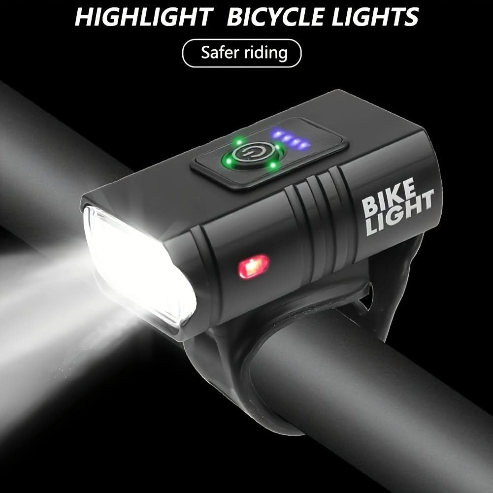 USB Rechargeable LED Bike Headlight – 6 Modes