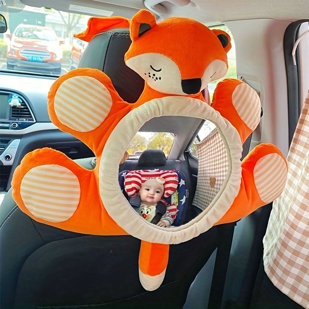Reverse Viewing Safety Mirror for Baby Car Seat - Large Doll Rearview Basket Mirror