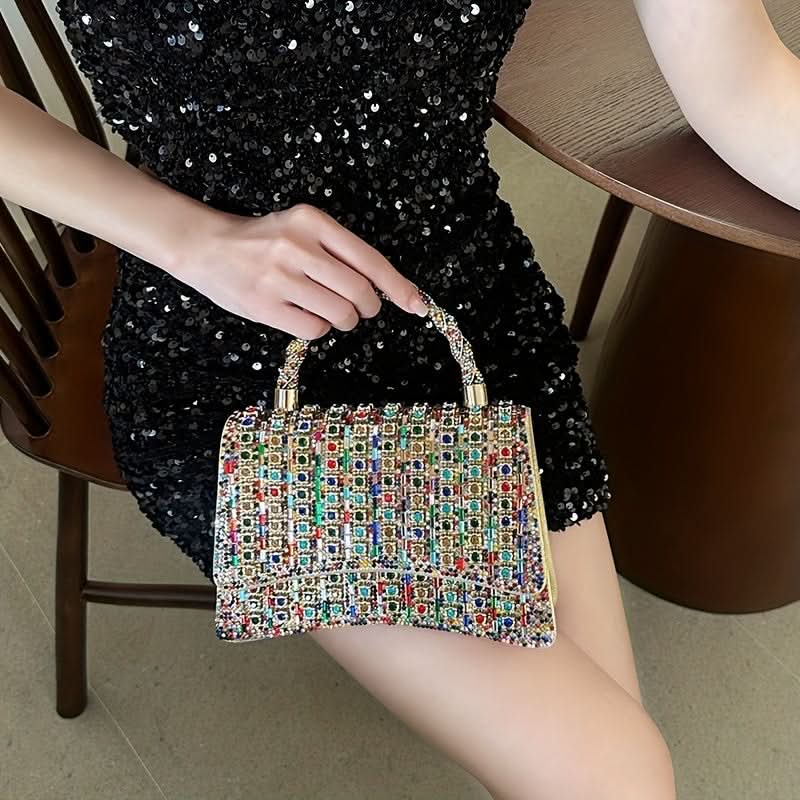 Multicolor PU Crossbody Clutch for Women