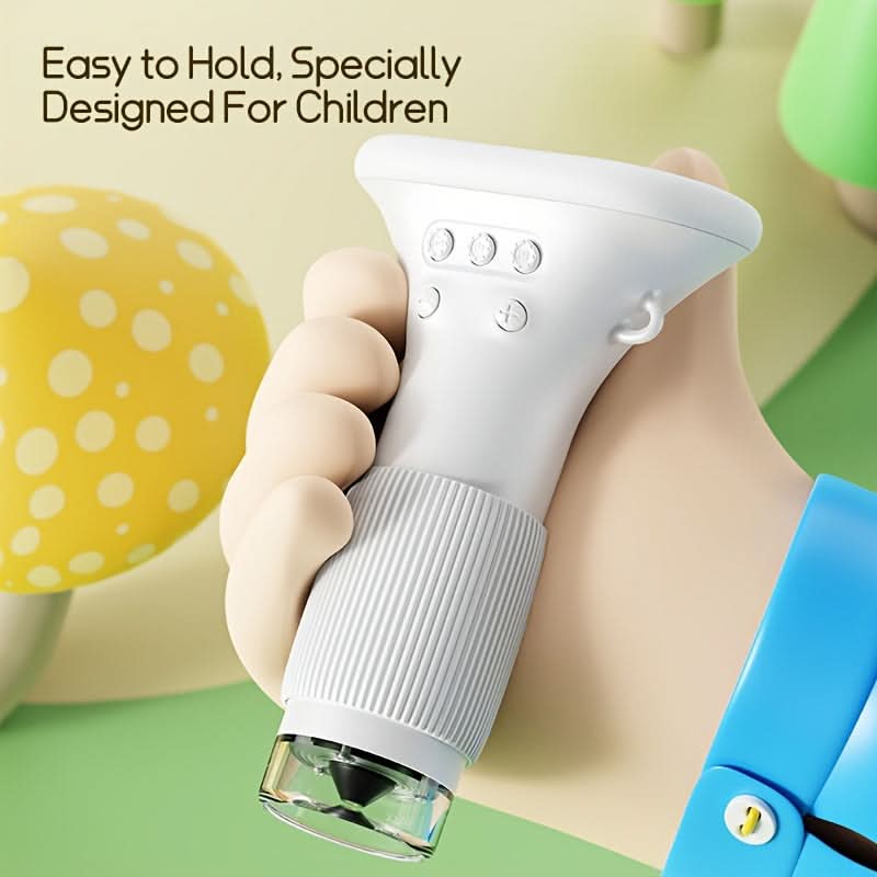 1000x Magnifier Mini Electron Microscope for Kids – LED Photo & Video Function