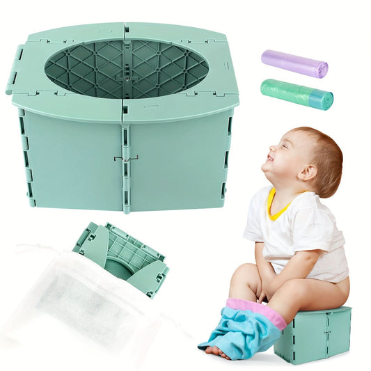 Foldable Toddler Travel Potty with Bag Roll