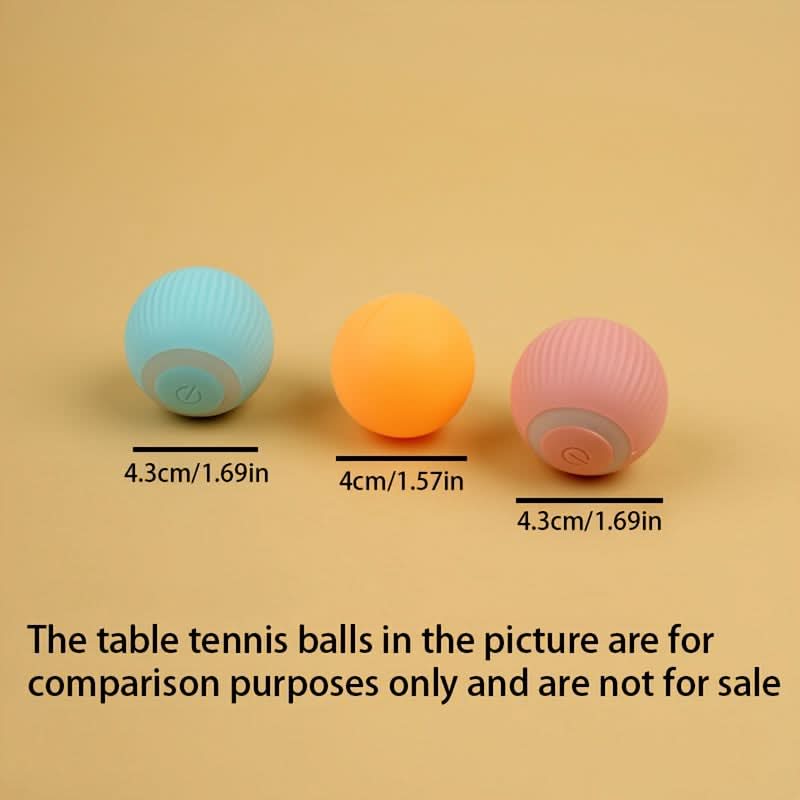 Smart Rolling Cat Toy – USB Rechargeable Electric Teasing Ball for All Breeds