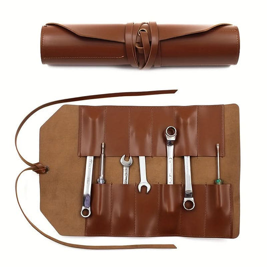 Waterproof PU Leather Tool Roll Bag