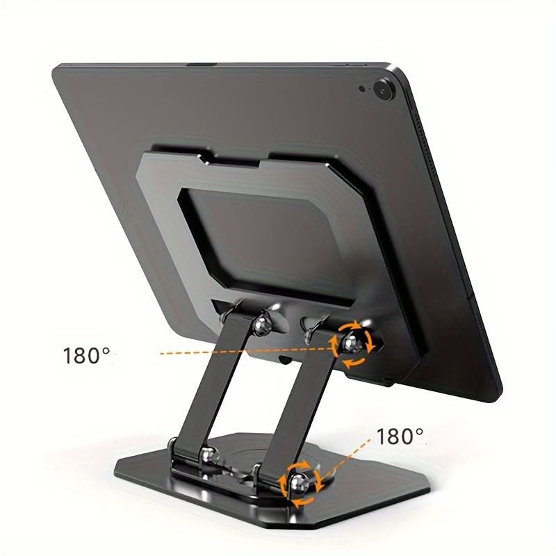 Metal Rotating Tablet & Phone Stand – Adjustable Desktop Holder