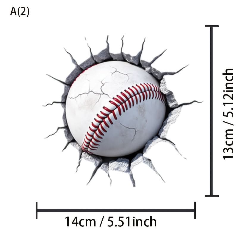 3D Cracked Glass Ball Car Sticker for Cars, Trucks & Laptops