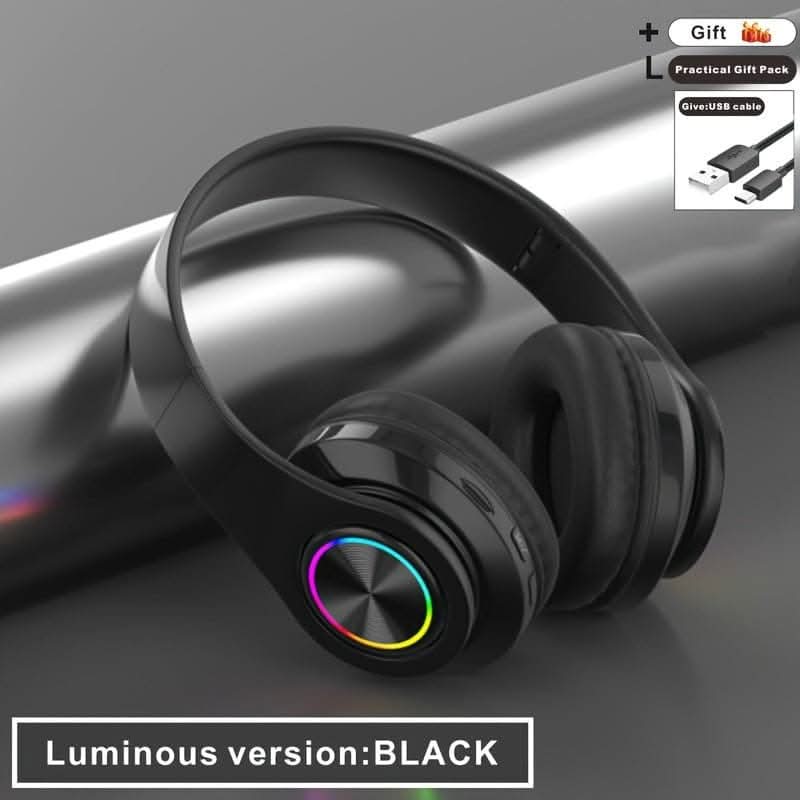 Wireless Headphones with Deep Bass - Lightweight, Foldable Earbuds