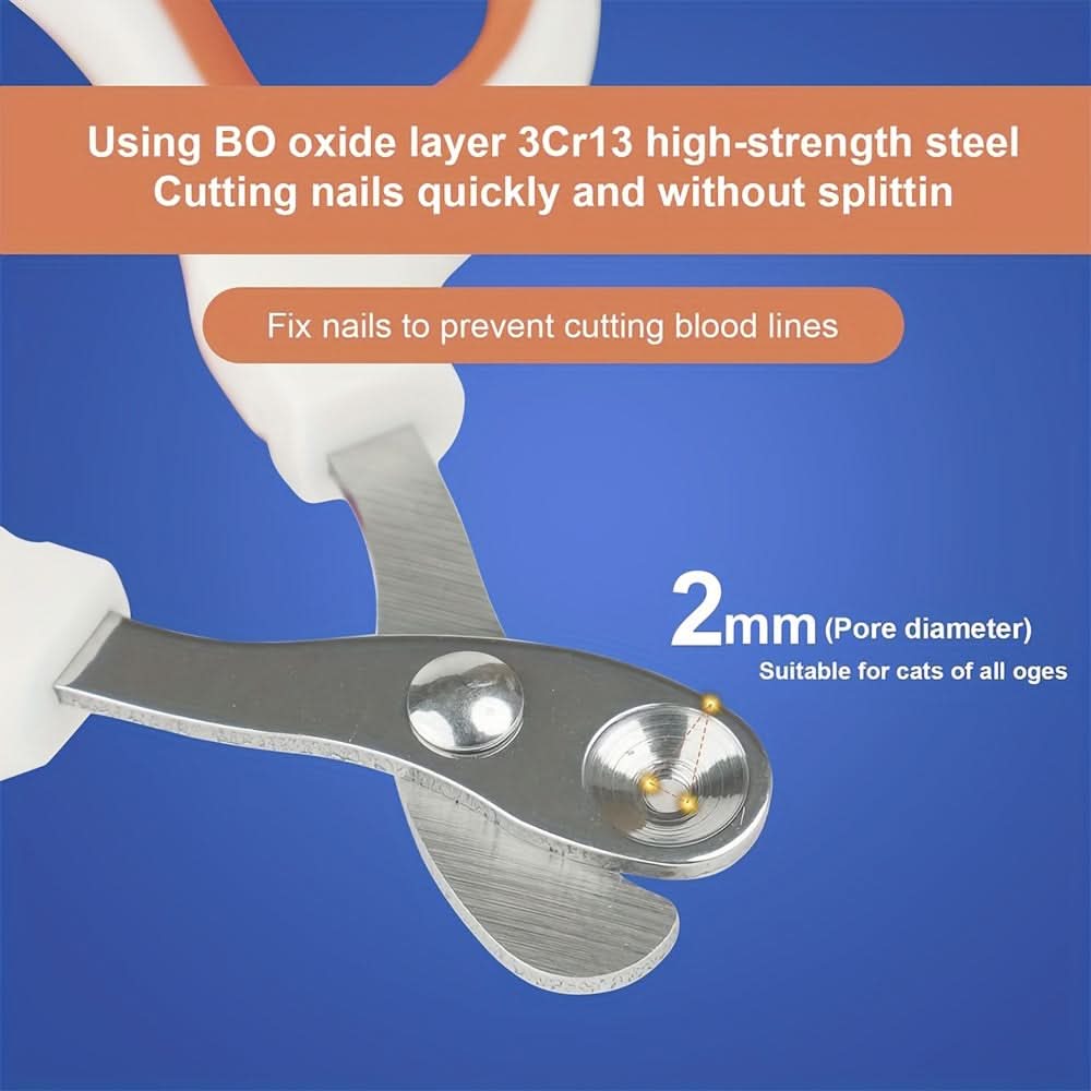 Cat Nail Clippers with Anti-Overcutting Design