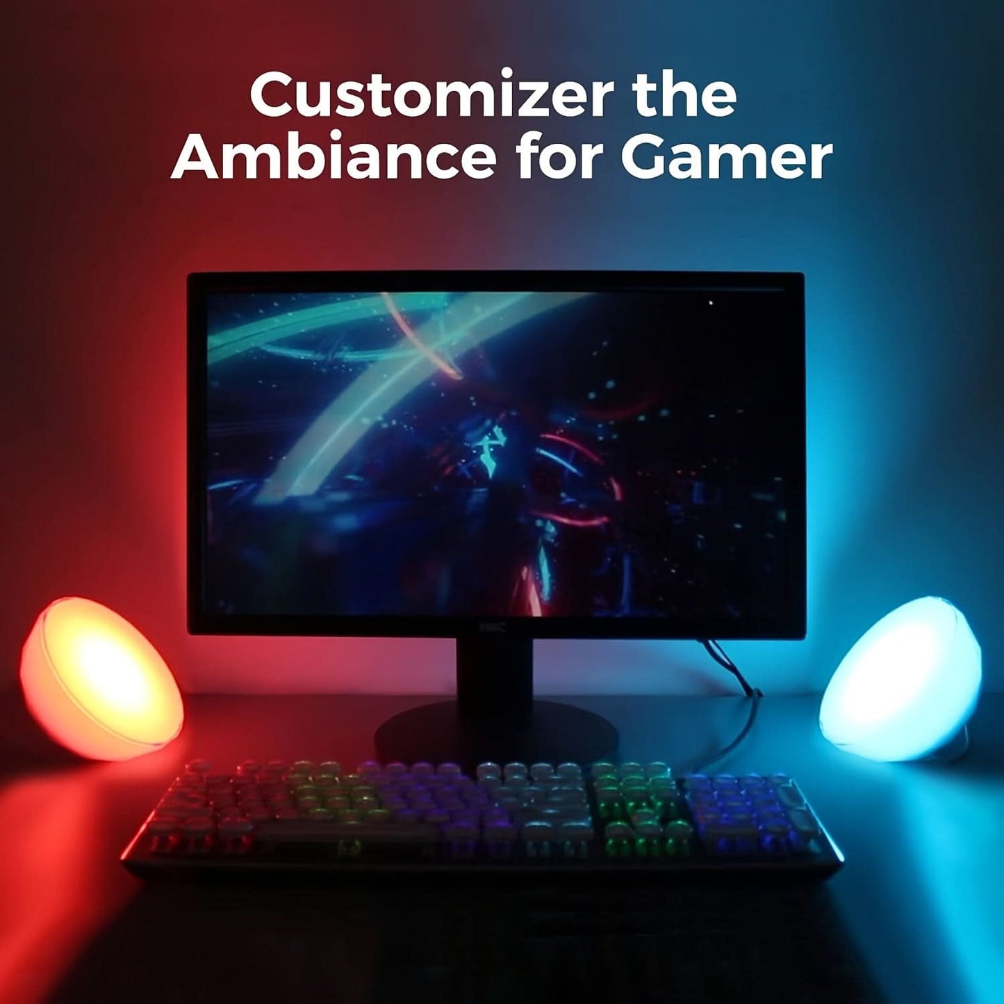 Dimmable RGB LED Mood Lamp with Remote Control