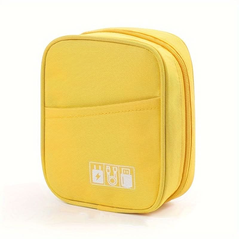 Waterproof Travel Cable Organizer Bag – Portable Storage for Earbuds, USB & Power Bank