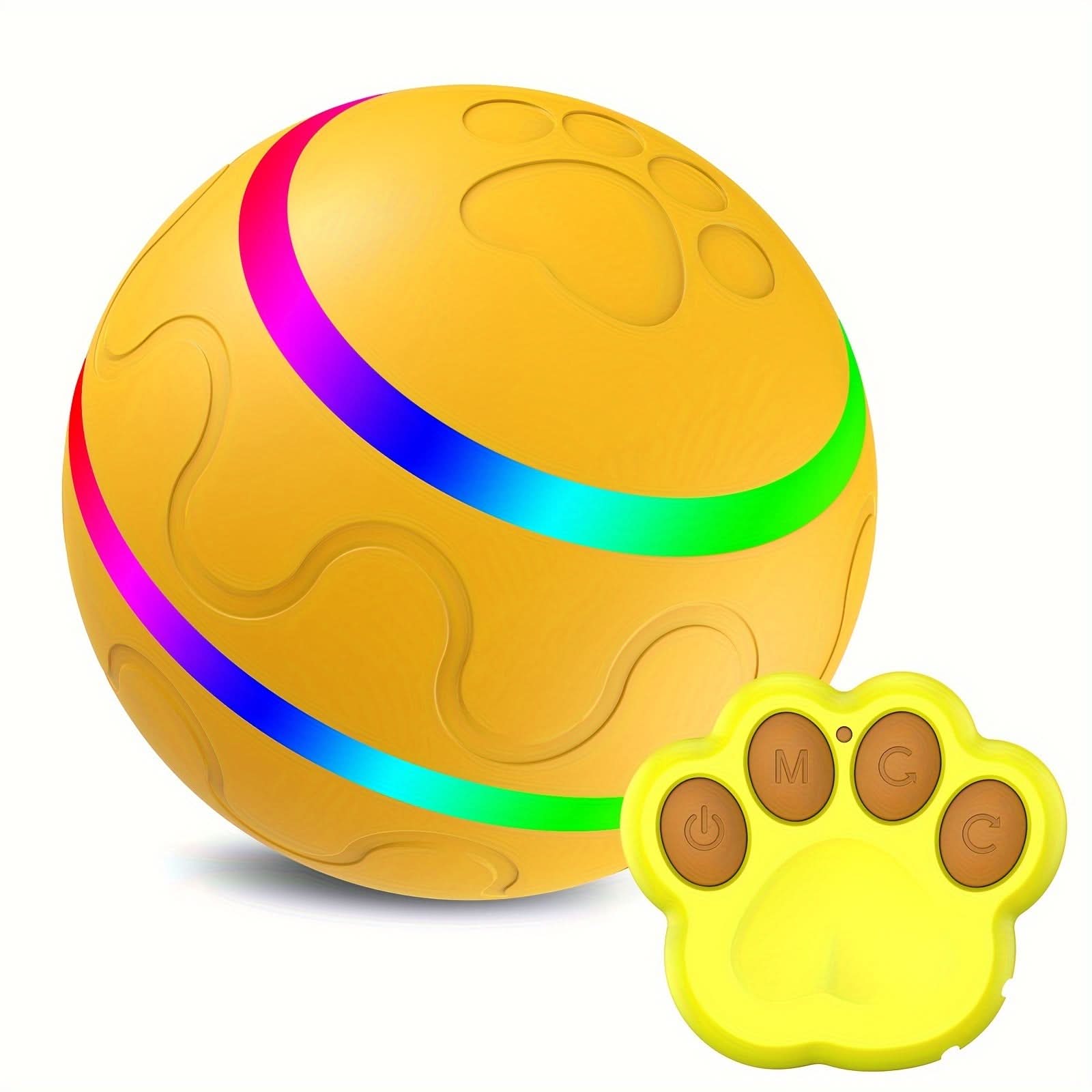USB Rechargeable Interactive Pet Ball - Jumping & Rolling Modes