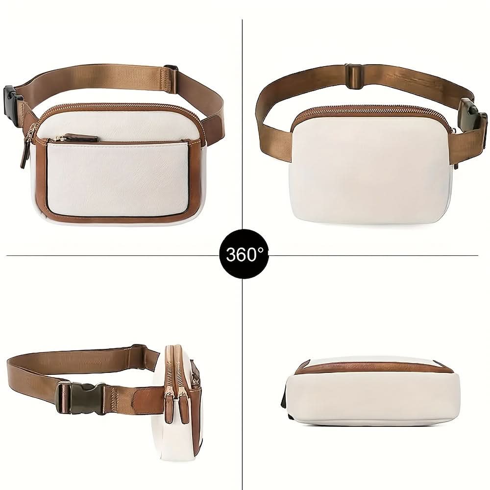 Stylish PU Leather Crossbody Waist Bag