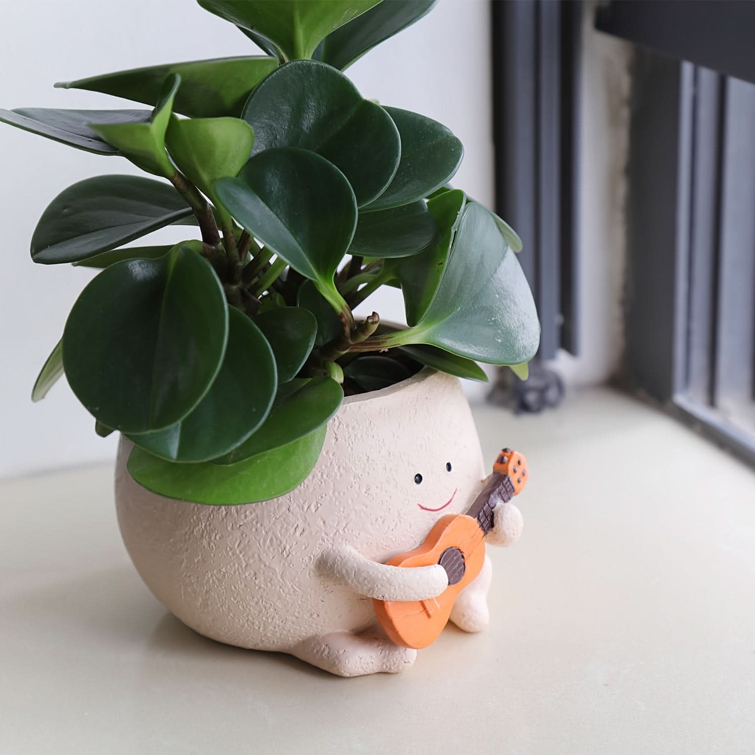 Unique Guitar Figurine Resin Planters