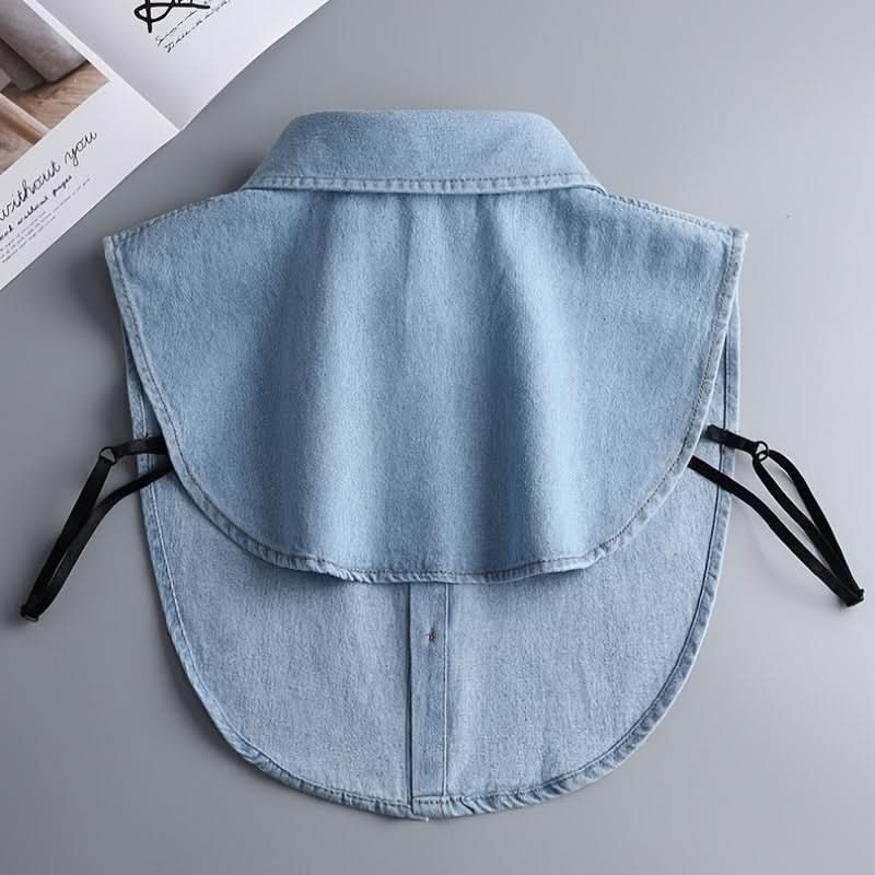 Chic Detachable Denim Faux Collar Accessory