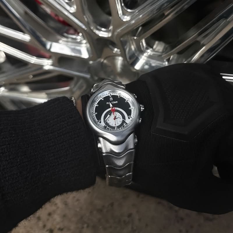 Vintage Men's Watch - Stainless Steel Quartz, Electronic Drive