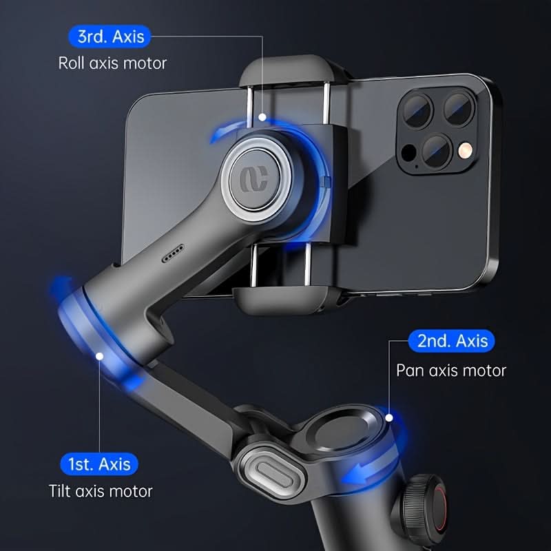 Smart XE 3-Axis Gimbal Stabilizer – Foldable & Portable