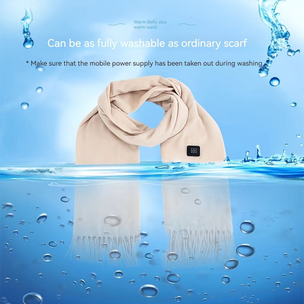 USB Heated Scarf for Women - 3 Adjustable Heat Levels