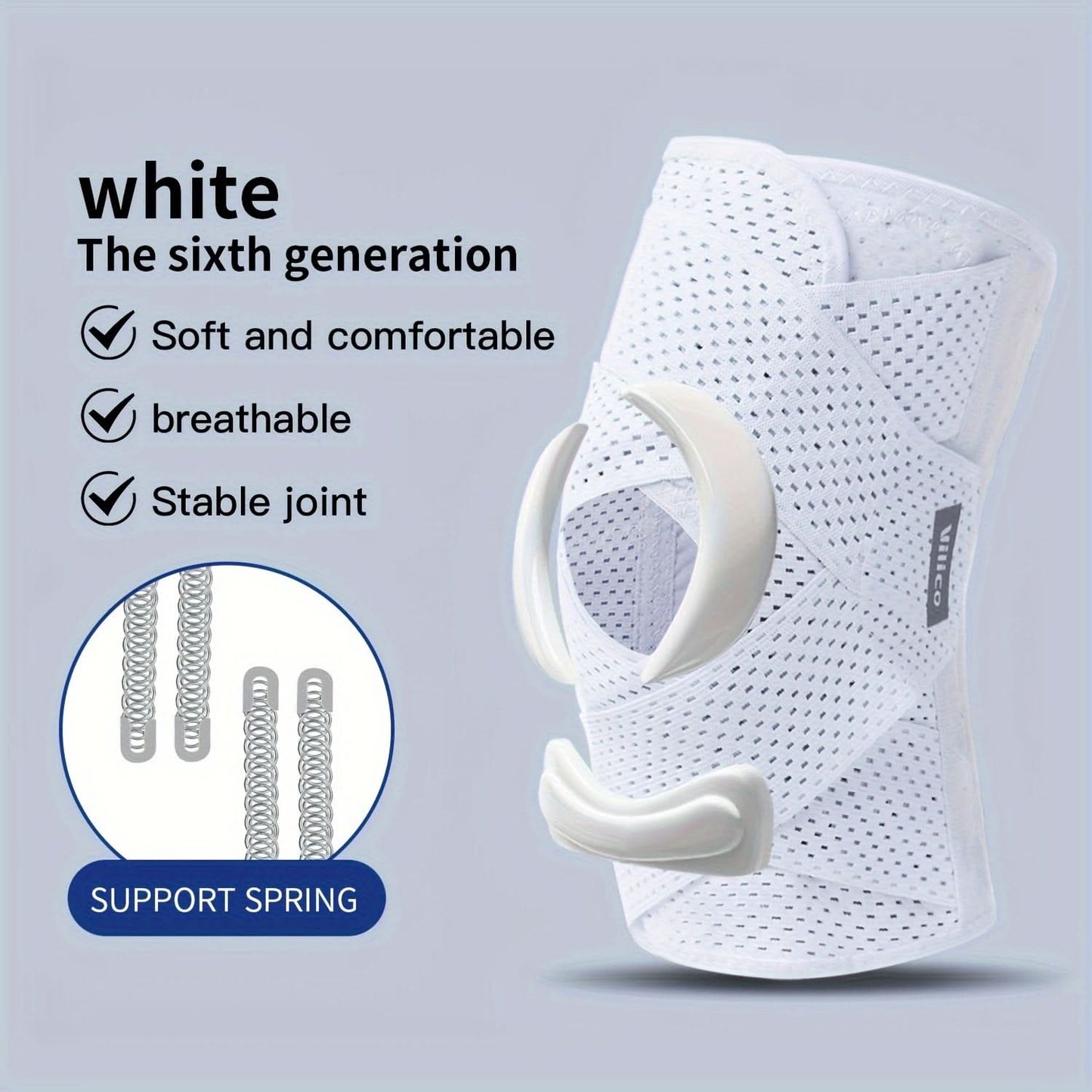 Compression Knee Sleeve with Spring Stabilizers – Fitness Support