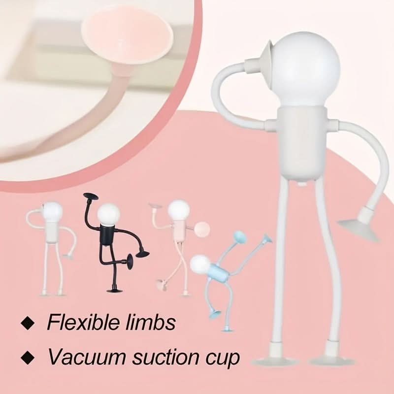 2pcs Foldable Humanoid Night Light Lamps – Creative Desk Accessories