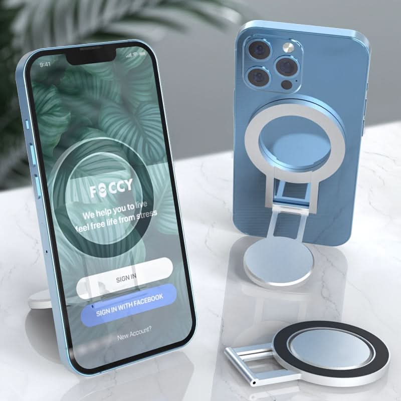 Magnetic Phone Grip Stand, Aluminum Alloy Holder
