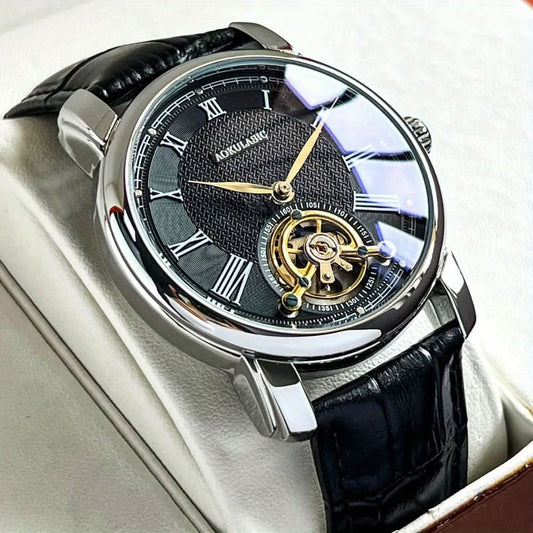 Luxury Men's Mechanical Watch - Tourbillon Automatic Movement