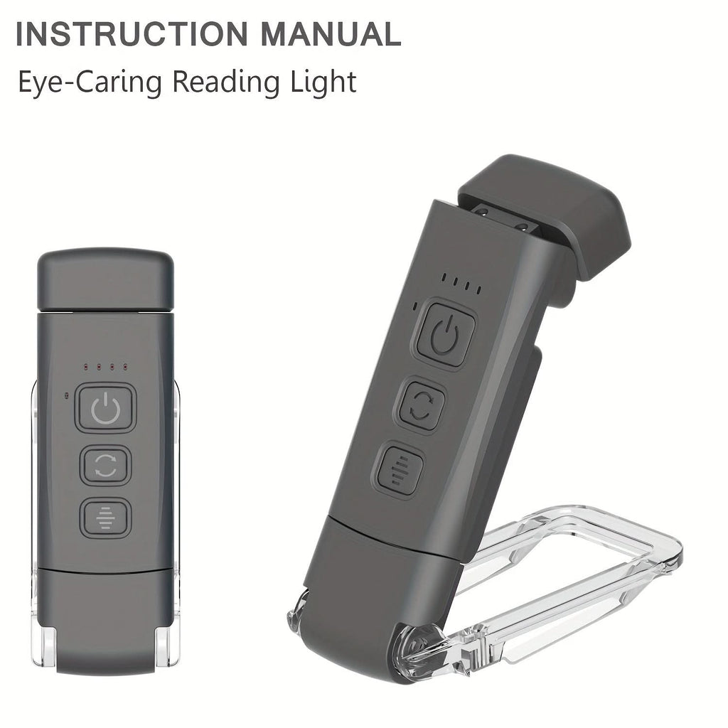 USB Rechargeable LED Book Light – Dimmable Clip-On Reading Lamp