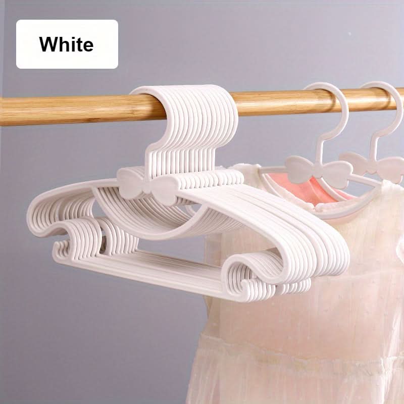 50pcs Colorful Plastic Kids' Clothes Hangers