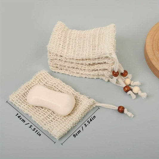 1pc High-Quality Jute Soap Saver Bag