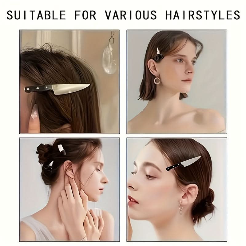 Festive Mini Hip Hop Acrylic Hair Clips Set