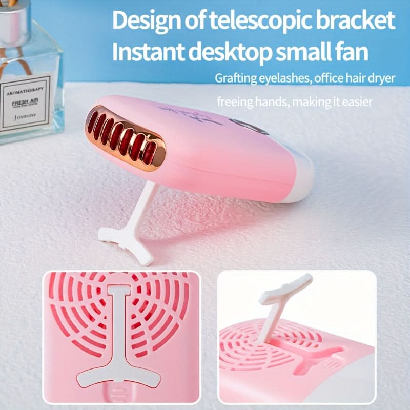 Mini USB Rechargeable Table Fan – Portable Fan with 600mAh Lithium Battery