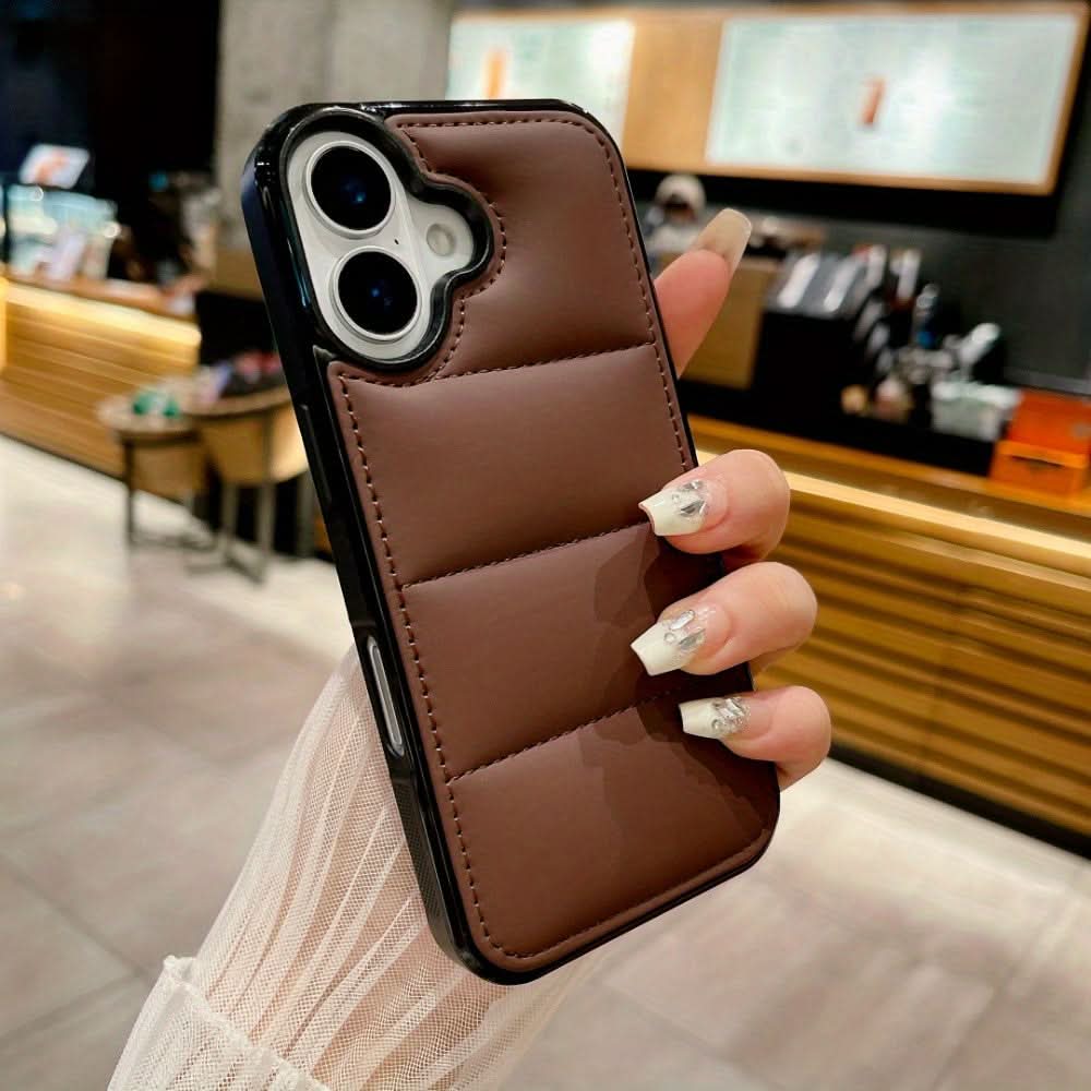 3D Down Jacket Silicone iPhone Case