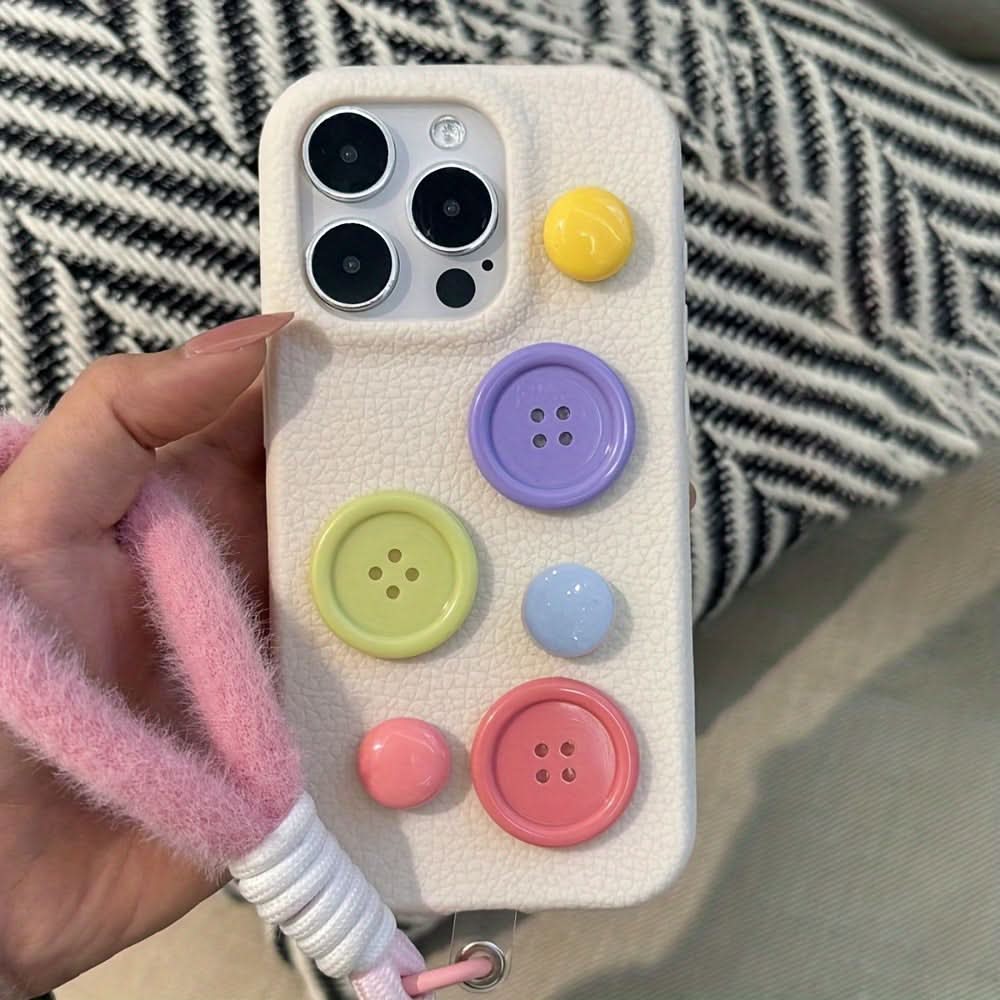 3D Plush Lanyard Phone Case