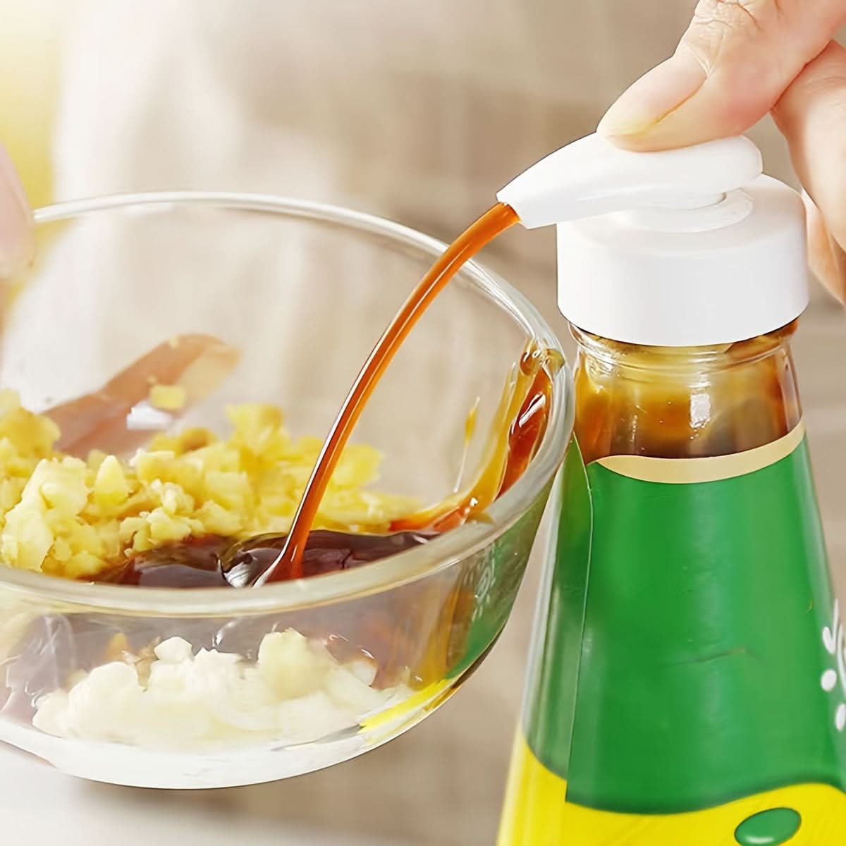 Oyster Sauce & Ketchup Bottle Squeezer Nozzle – ABS Pressure Pump Head