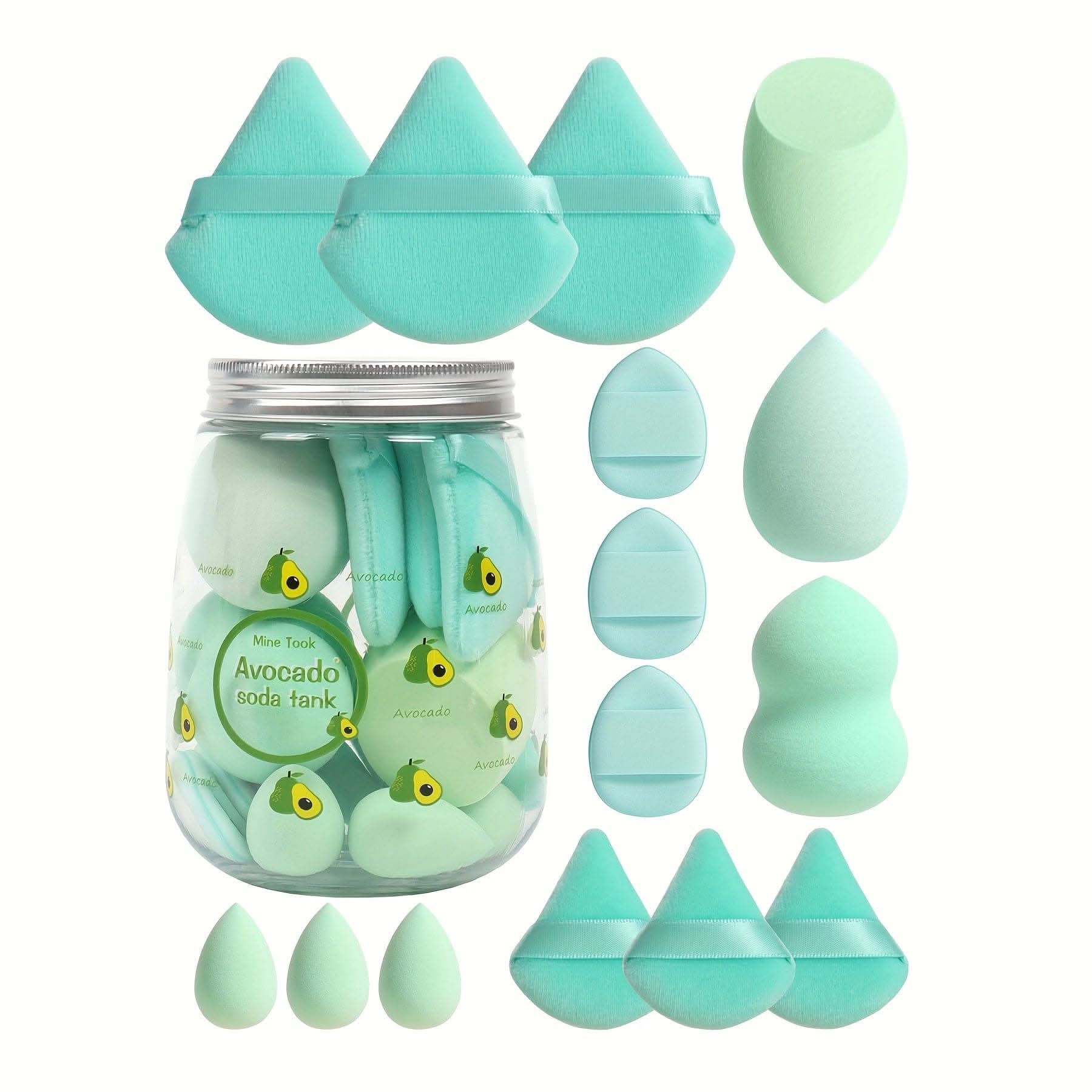 15-Piece Makeup Tool Set in Jar