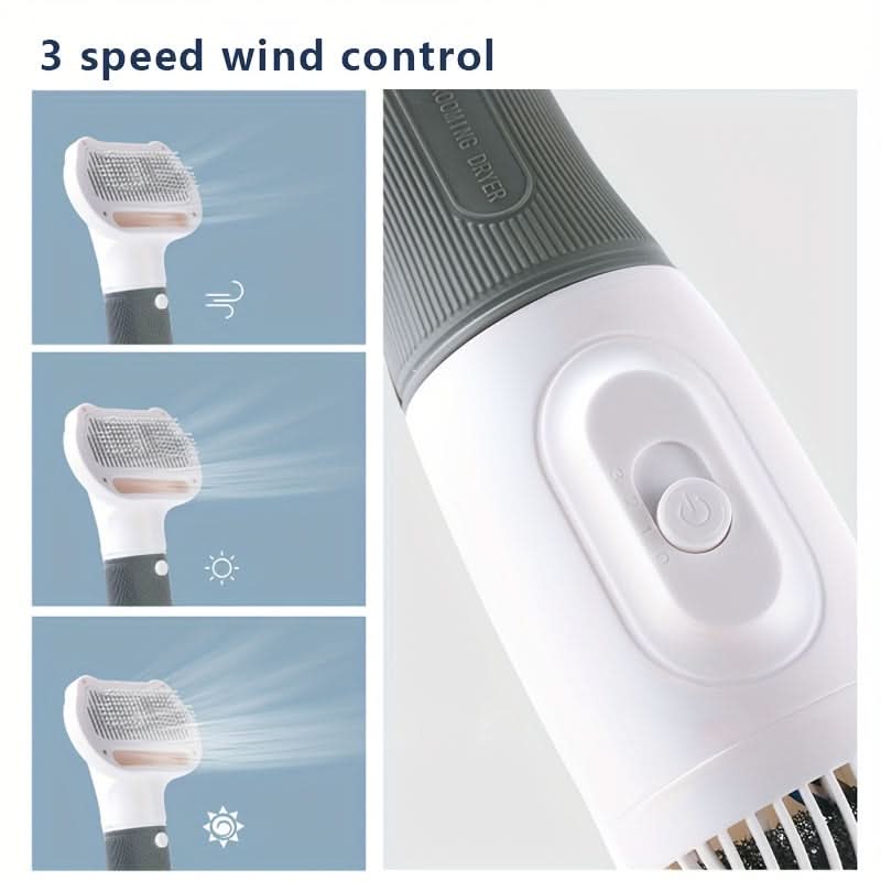 Quiet Pet Grooming Dryer with Brush