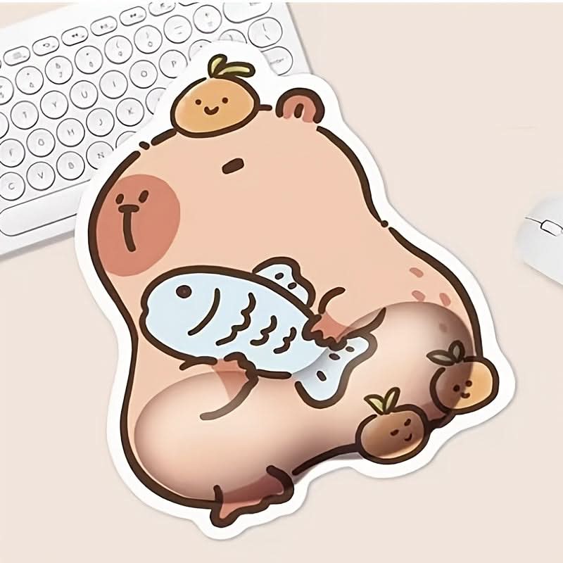Cute Guinea Pig Mouse Pad with Wrist Support