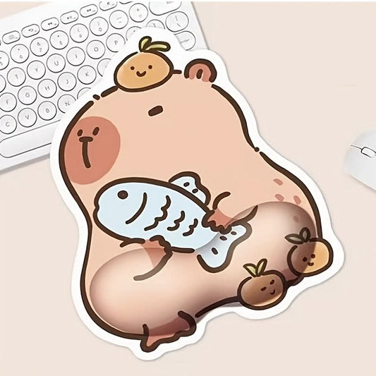 Cute Guinea Pig Mouse Pad with Wrist Support