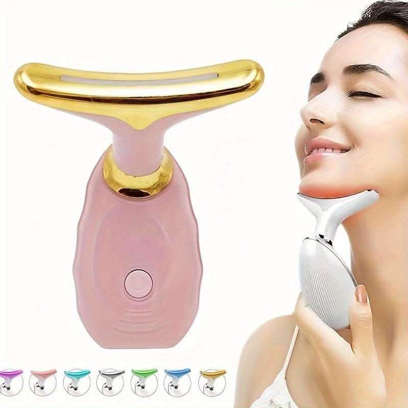 Neck & Face Skin Massager – Portable USB Charging Electric Facial Massage Tool