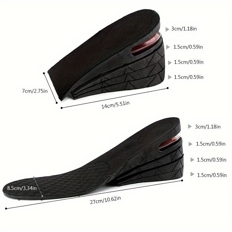 Adjustable Height Increase Insoles for Men & Women