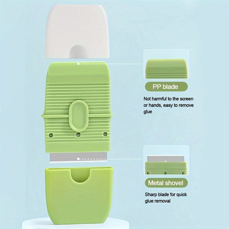 Mini Spatula Scraper with Protective Cover – Double-Ended Portable