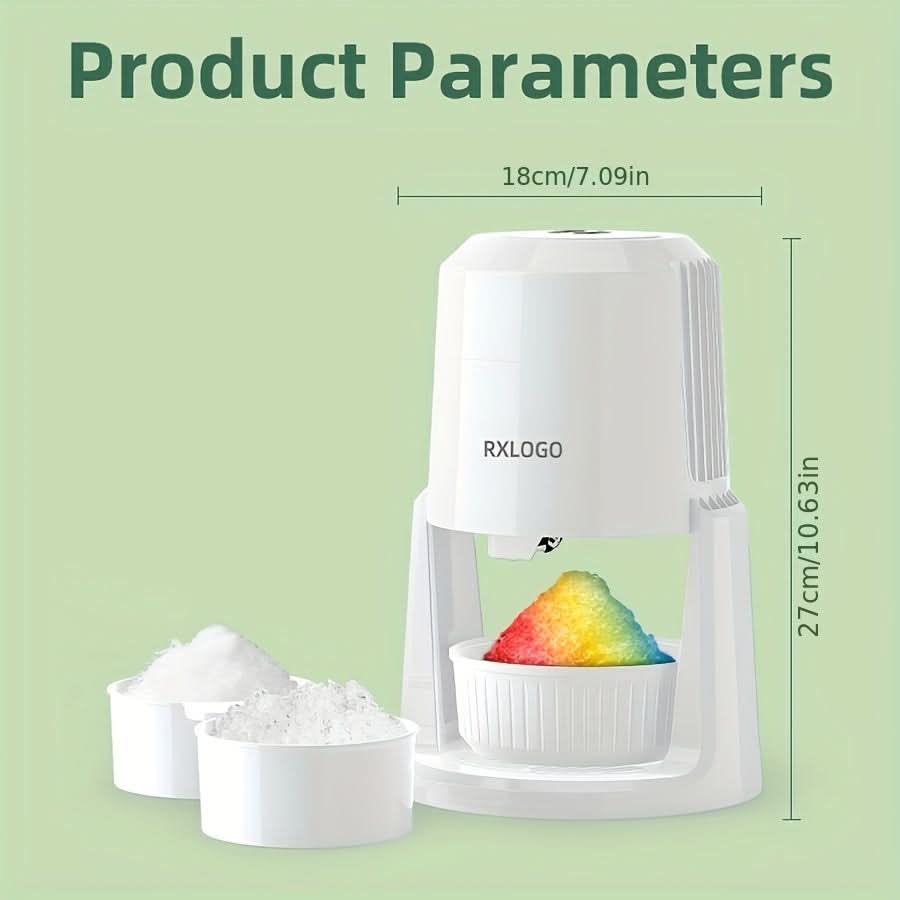 Electric Shaved Ice Machine – Portable Ice Crusher for Snow Cones